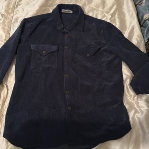 Navy Blue Corduroy Shirt Great Condition!